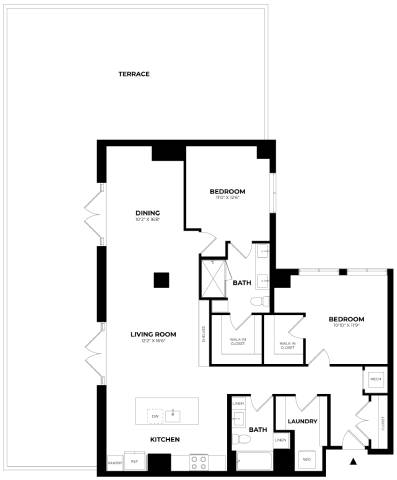 Floor Plan Image of Apartment Apt 707