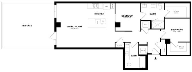 Floor Plan Image of Apartment Apt 410