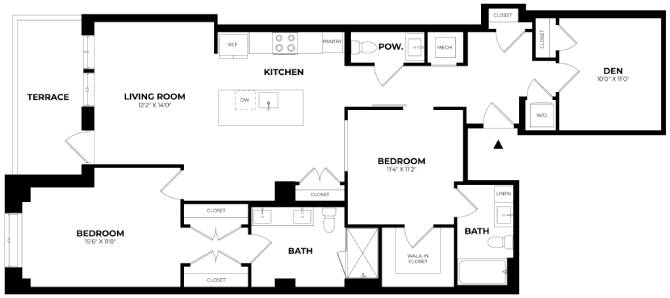 Floor Plan Image of Apartment Apt 345