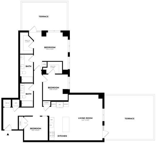 Floor Plan Image of Apartment Apt 415