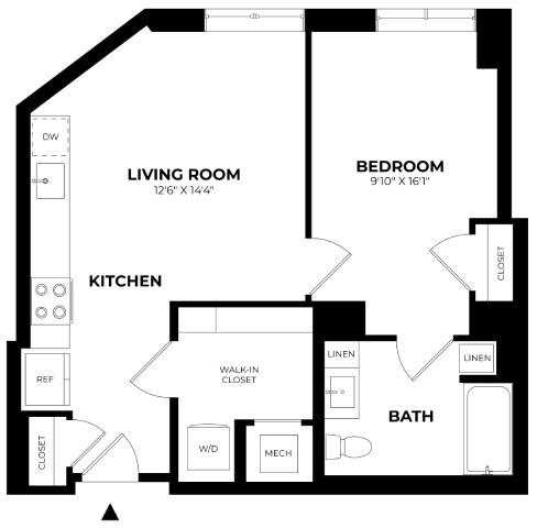 Floor Plan Image of Apartment Apt 220