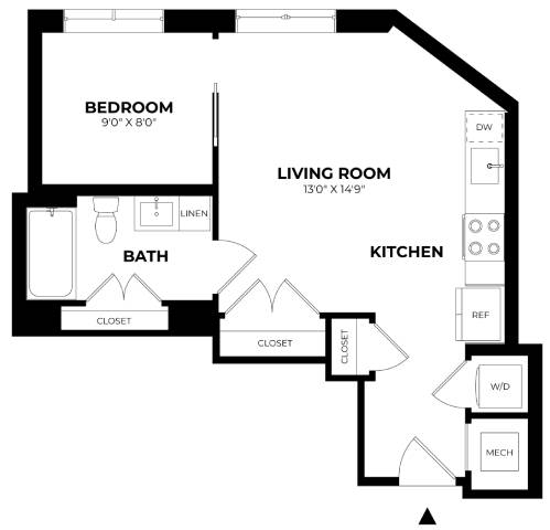 Floor Plan Image of Apartment Apt 301