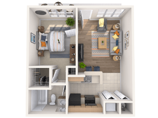 Floor Plan Image of Apartment Apt 11-205