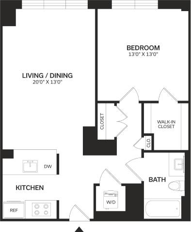Floor Plan Image of Apartment Apt 1012