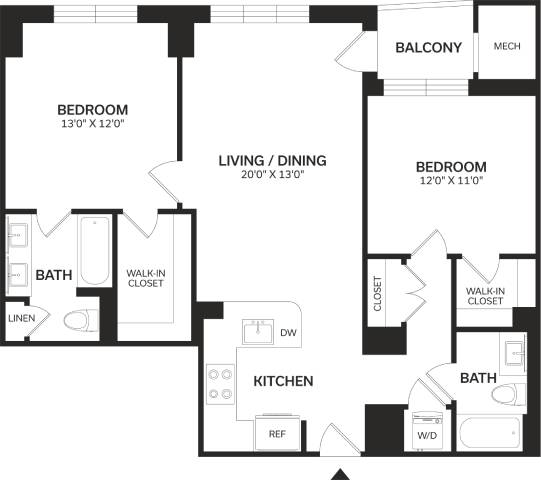 Floor Plan Image of Apartment Apt 0817