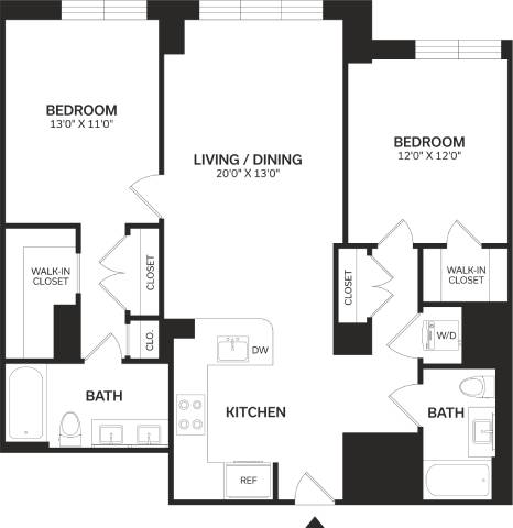 Floor Plan Image of Apartment Apt 0910