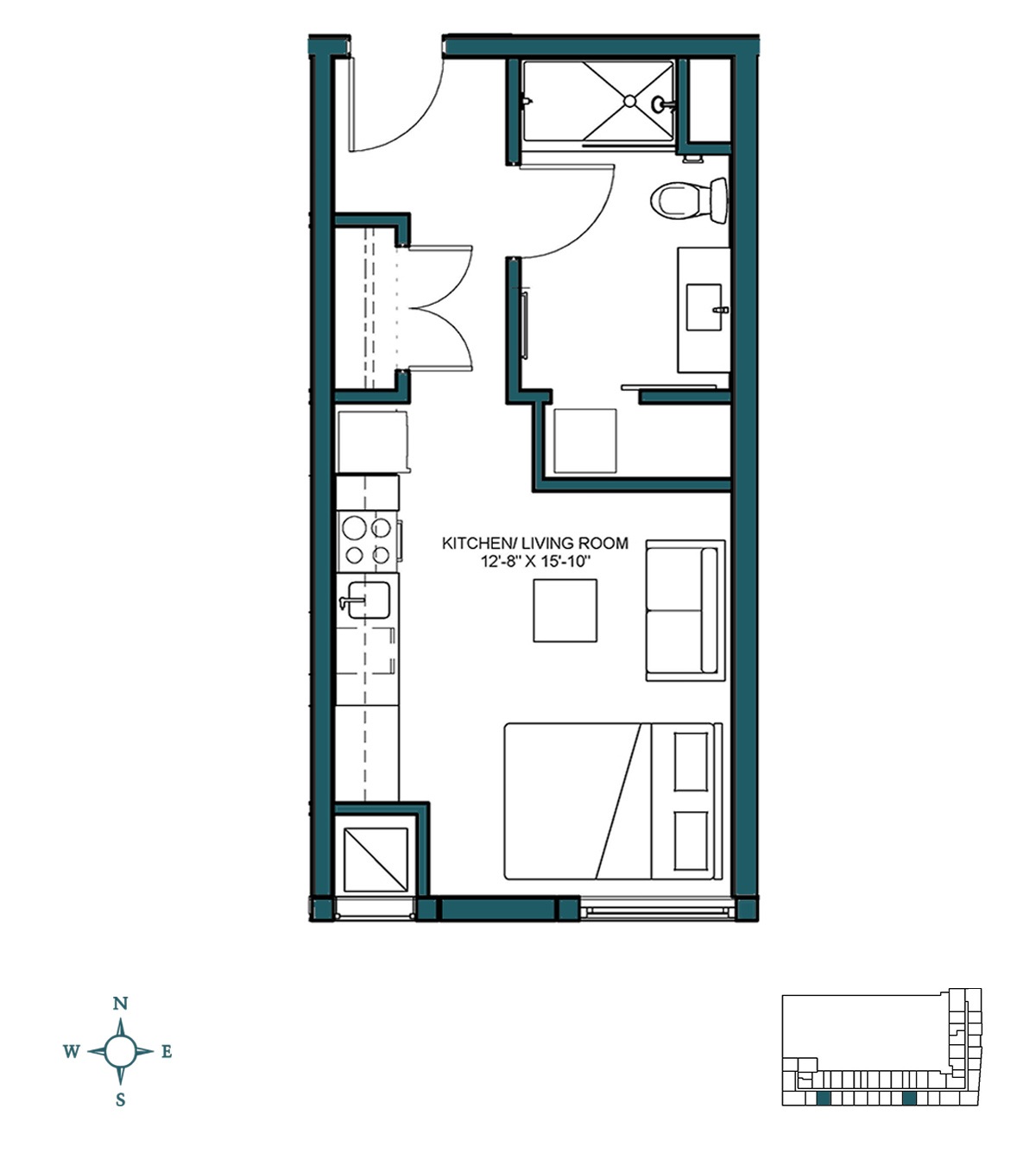 Floor Plan Image of Apartment Apt 622