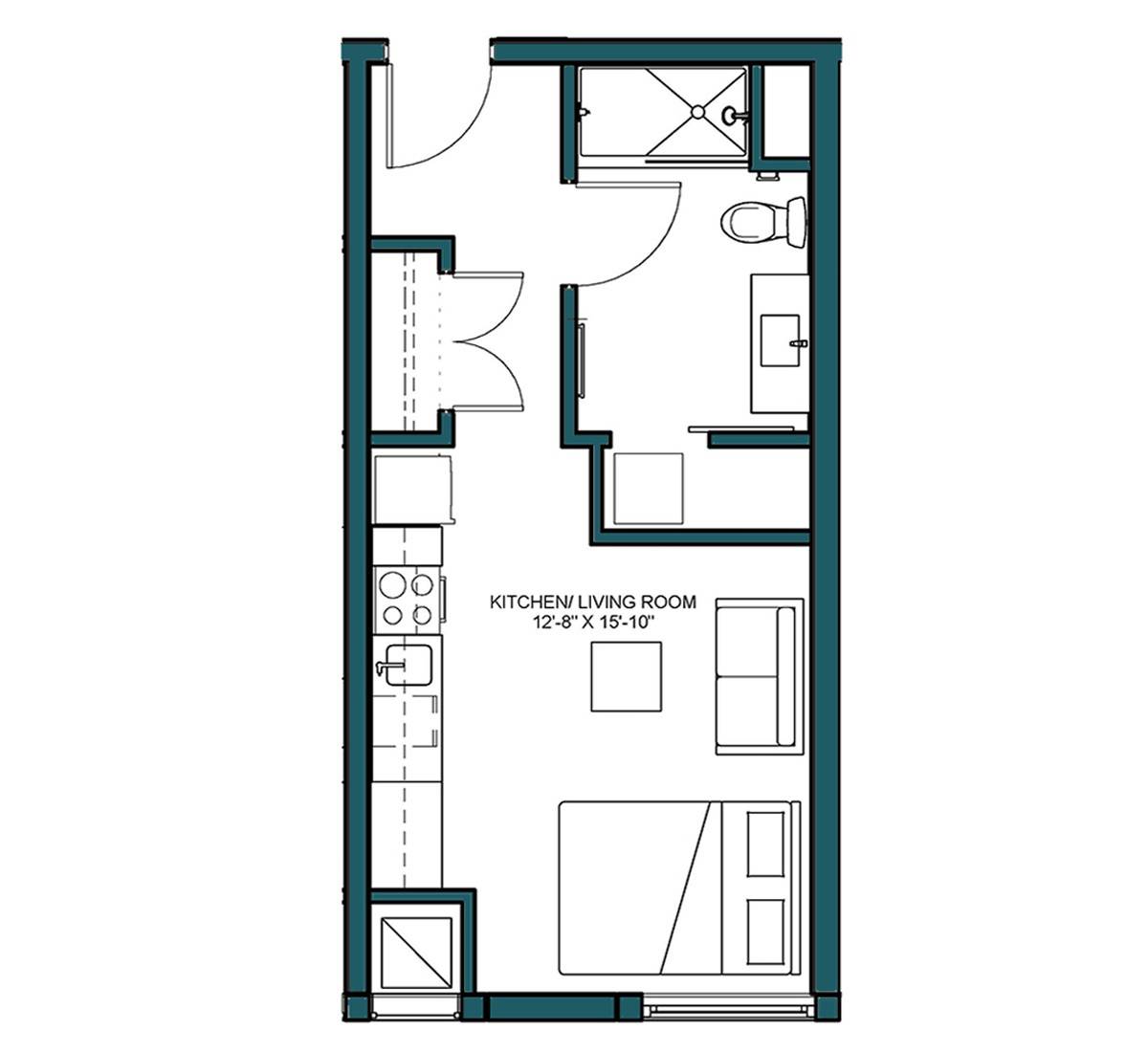 Floor Plan Image of Apartment Apt 623