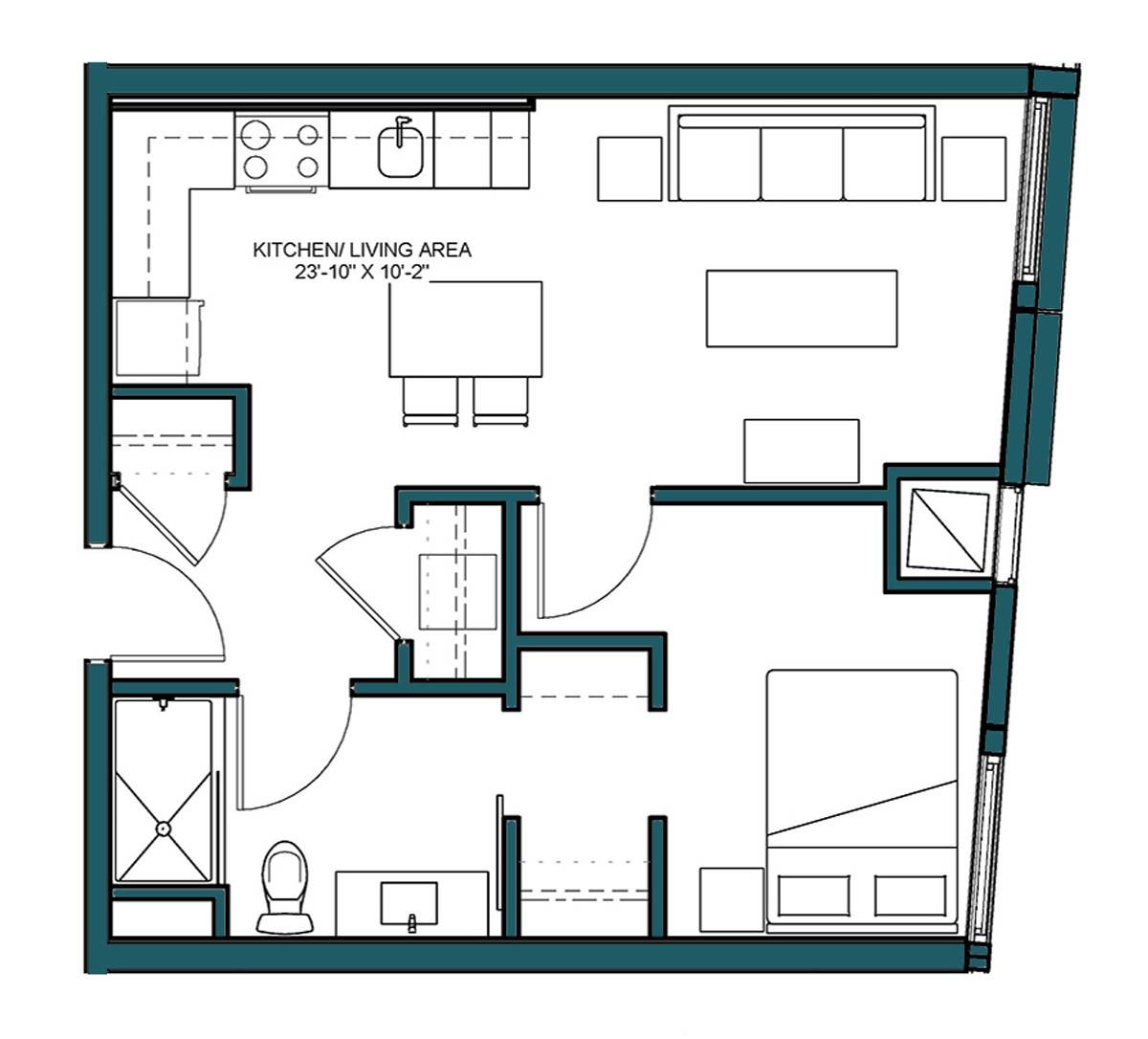 Floor Plan Image of Apartment Apt 625