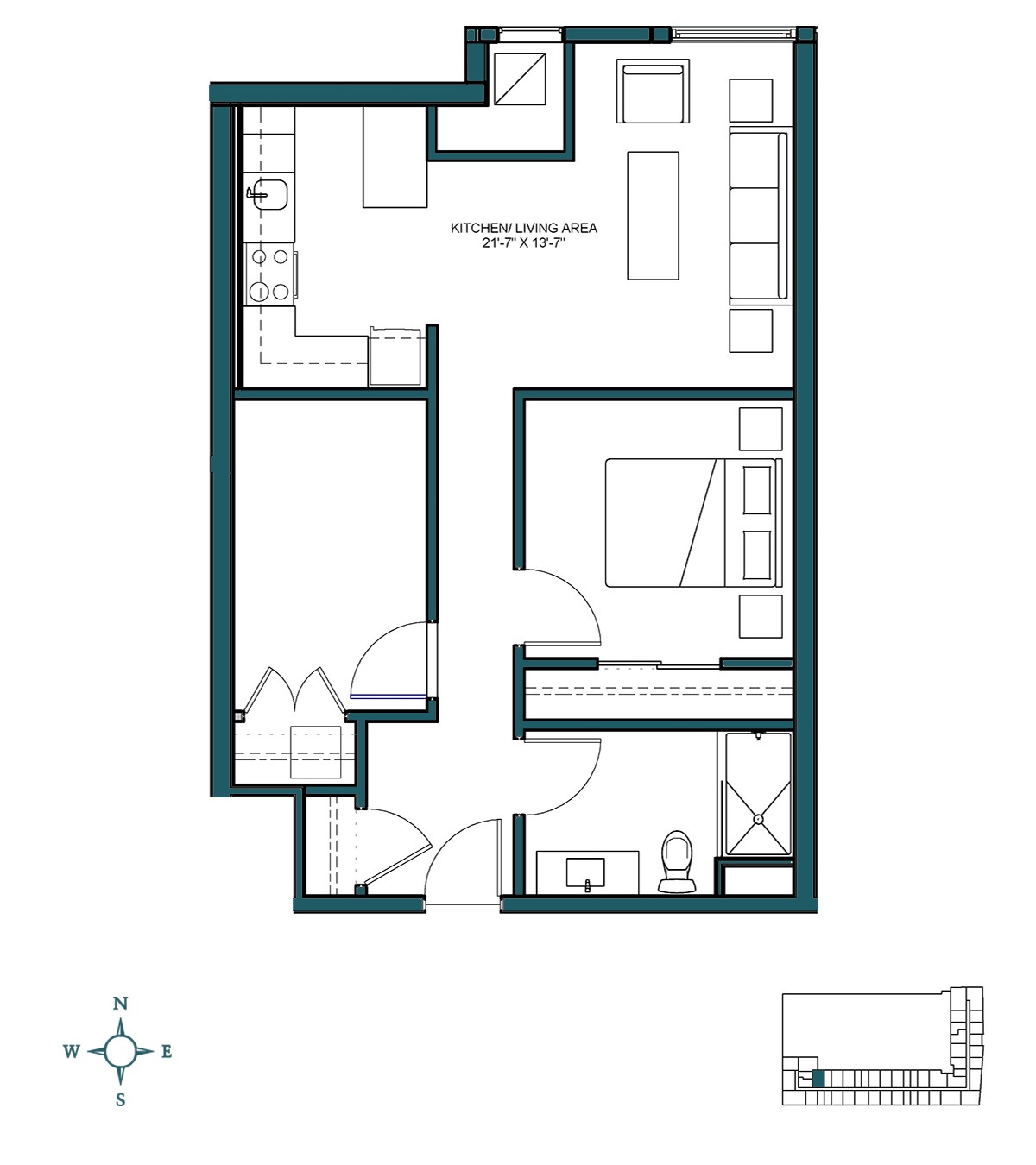 Floor Plan Image of Apartment Apt 816