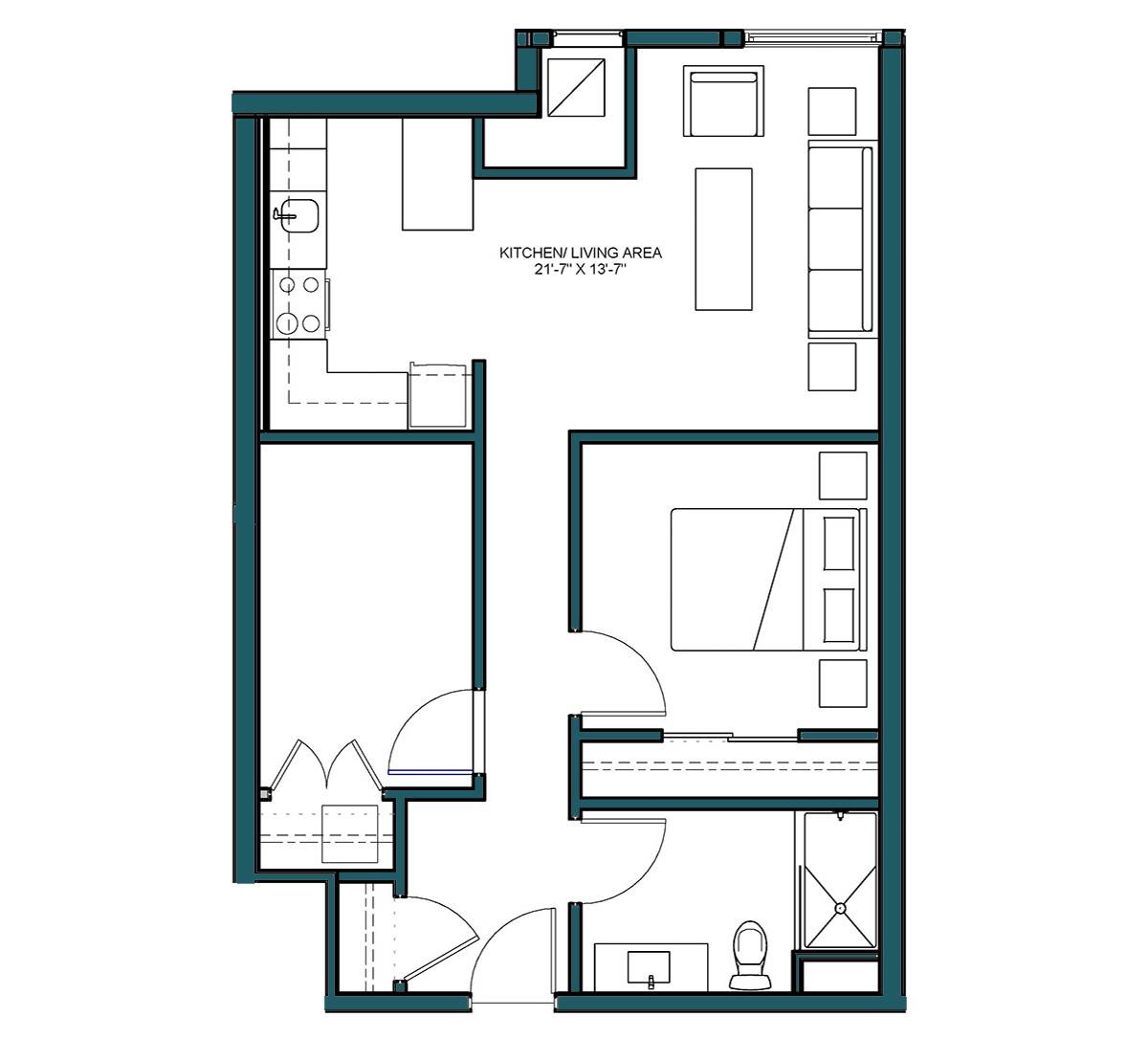 Floor Plan Image of Apartment Apt 816