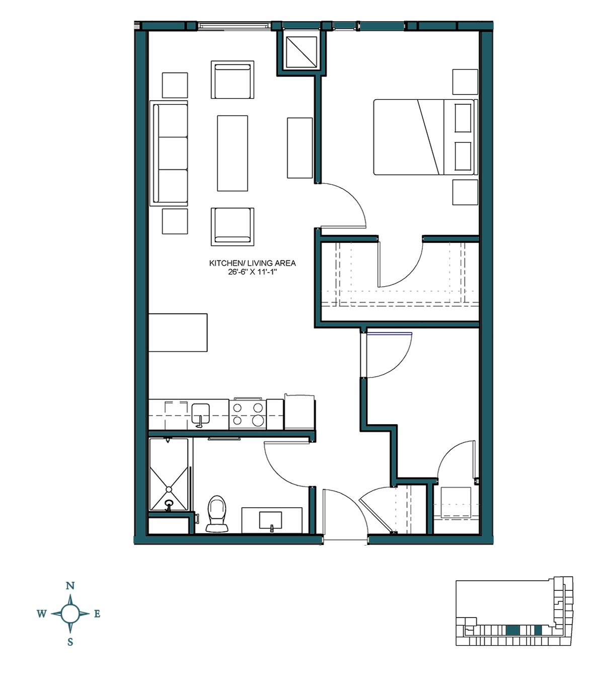 Floor Plan Image of Apartment Apt 510
