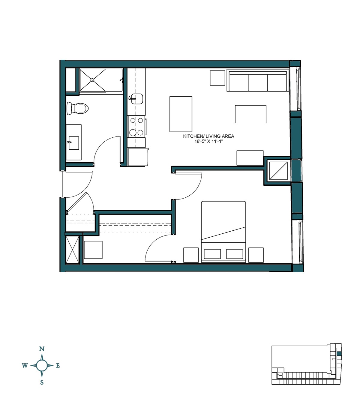 Floor Plan Image of Apartment Apt 441