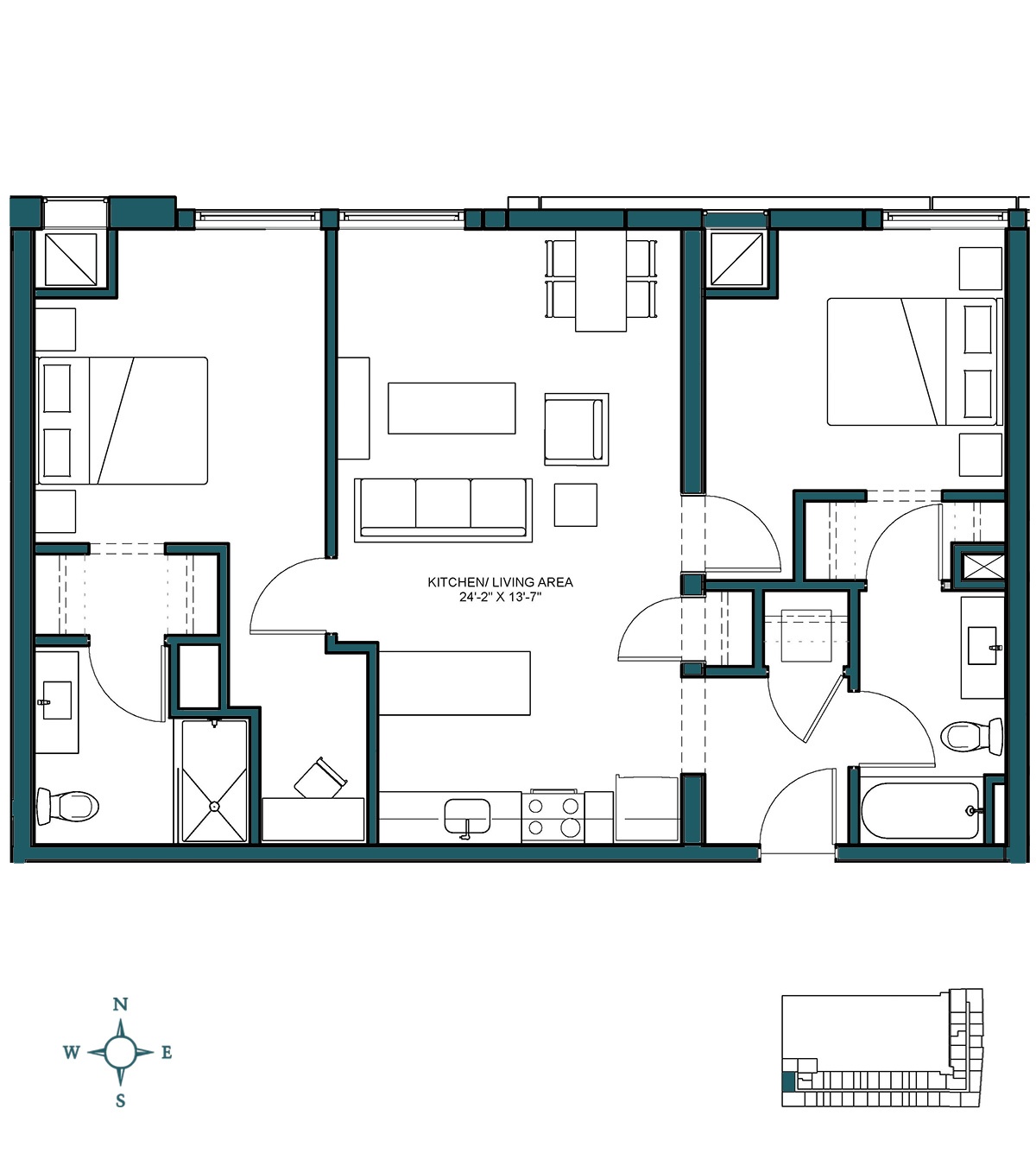 Floor Plan Image of Apartment Apt 719