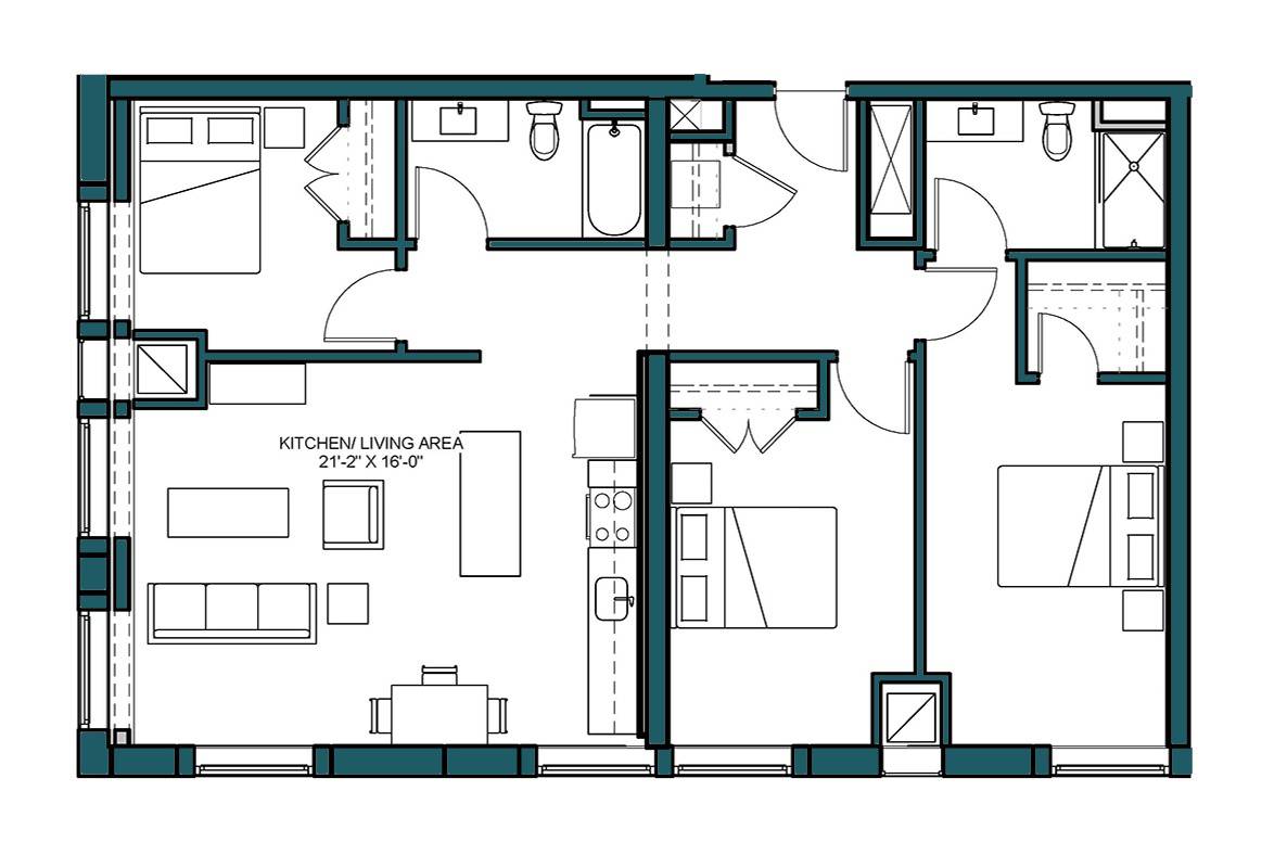 Floor Plan Image of Apartment Apt 720