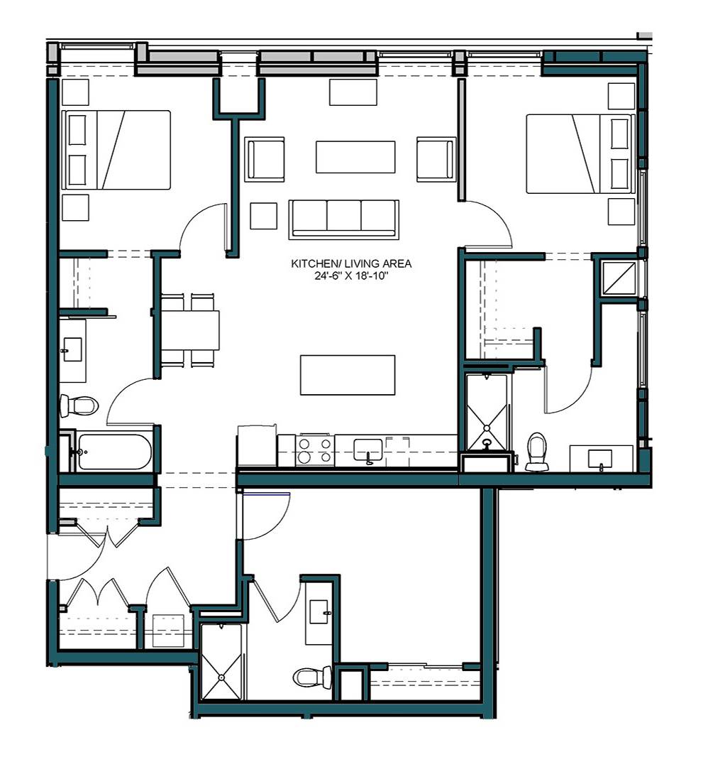 Floor Plan Image of Apartment Apt 717
