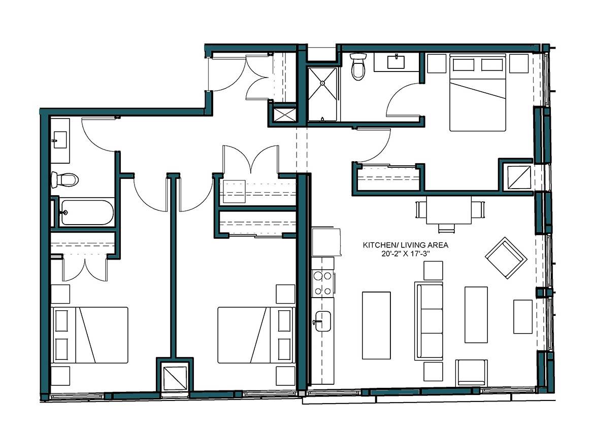 Floor Plan Image of Apartment Apt 942
