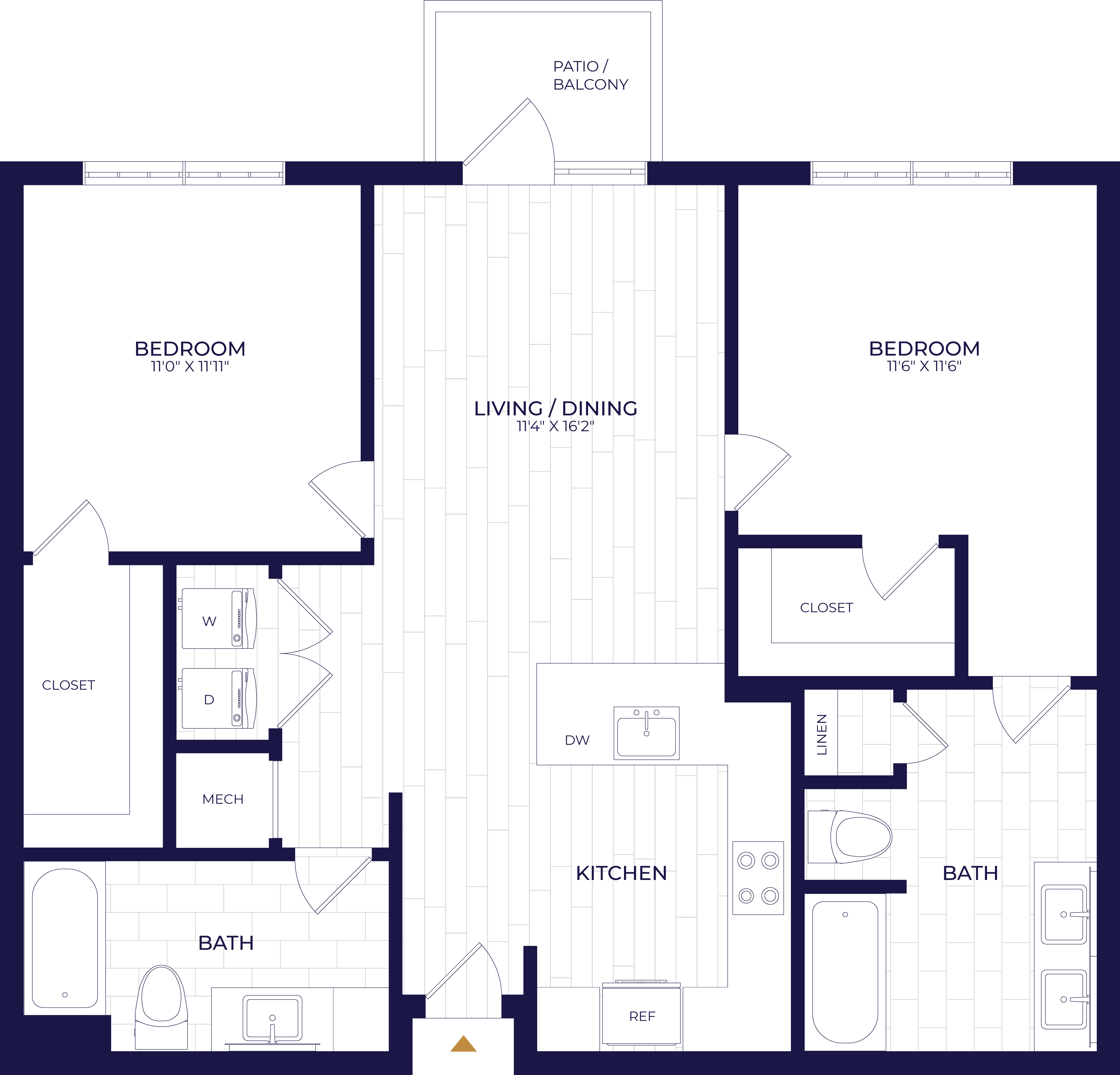 Floor Plan Image of Apartment Apt 427