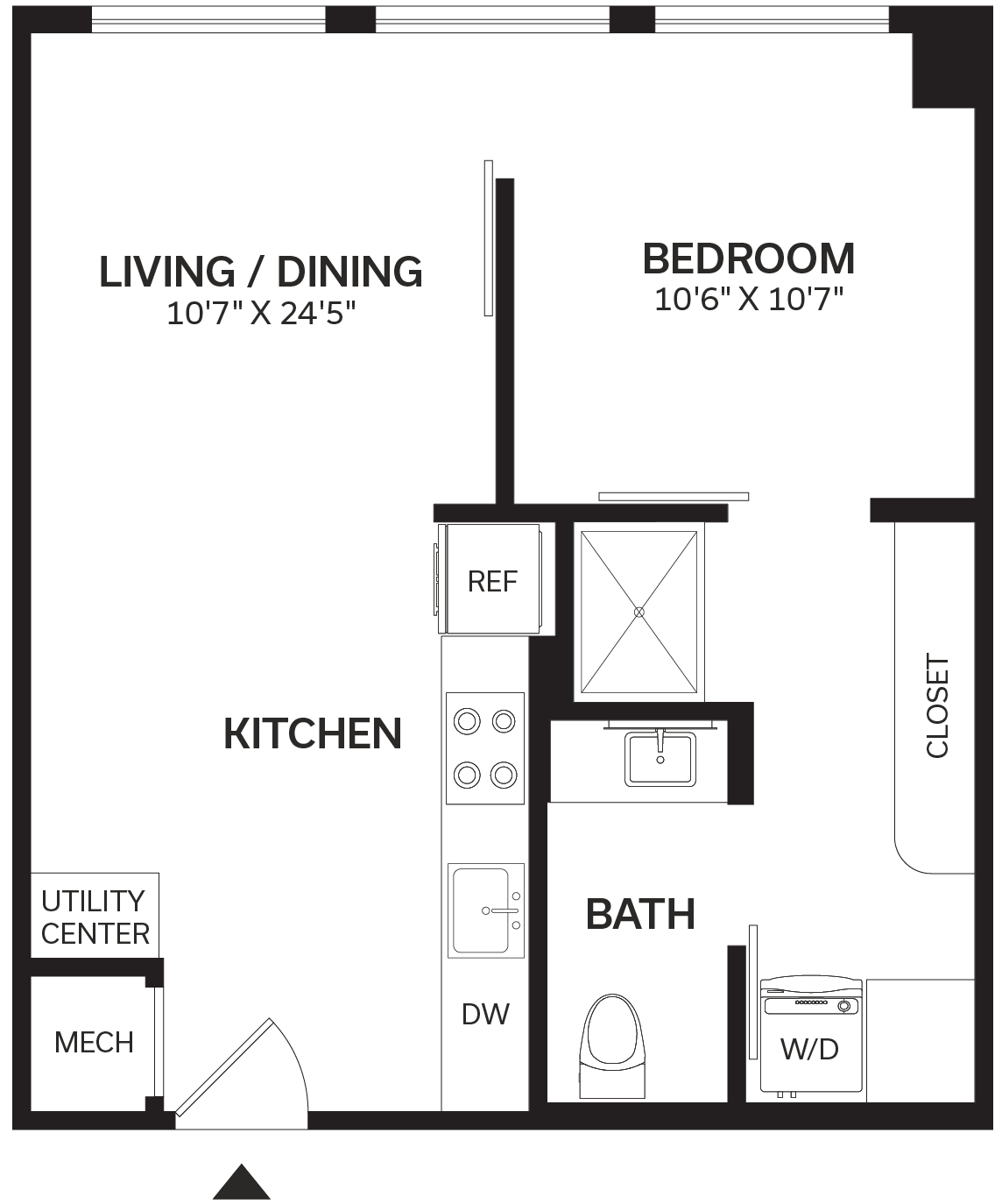 Floor Plan Image of Apartment Apt 213