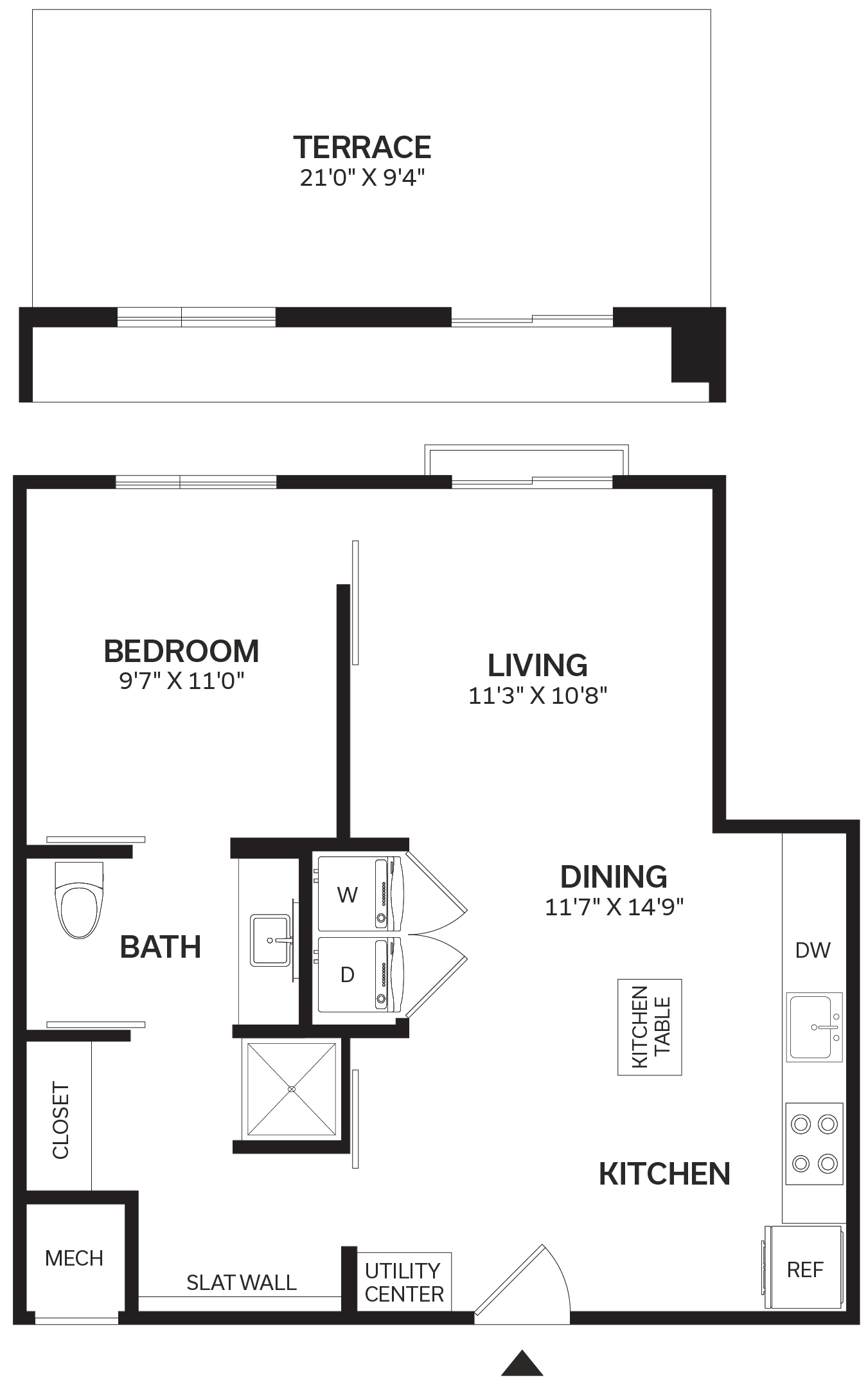 Floor Plan Image of Apartment Apt 523