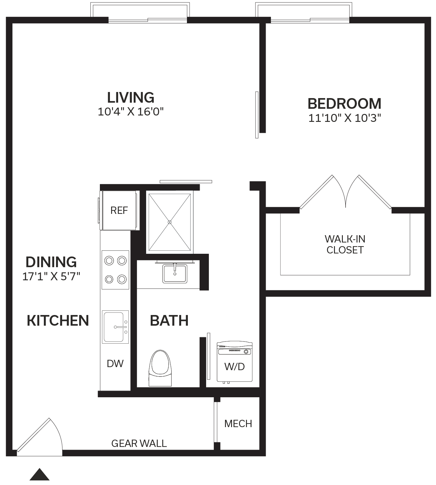 Floor Plan Image of Apartment Apt 604
