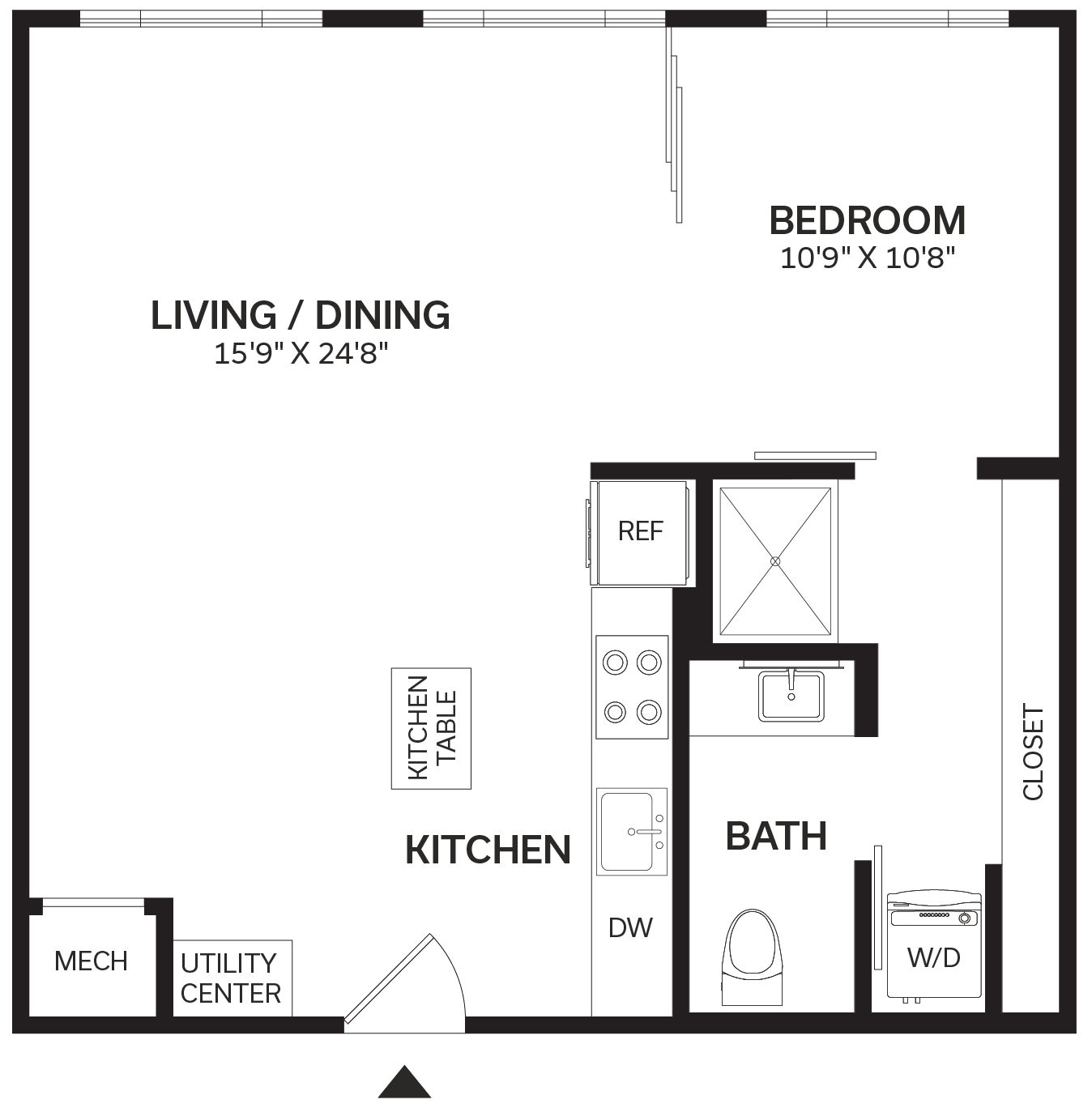 Floor Plan Image of Apartment Apt 620