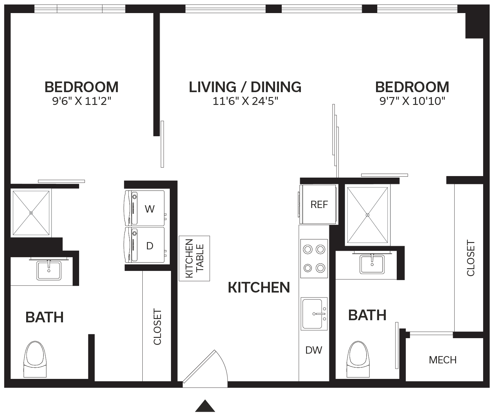 Floor Plan Image of Apartment Apt 118