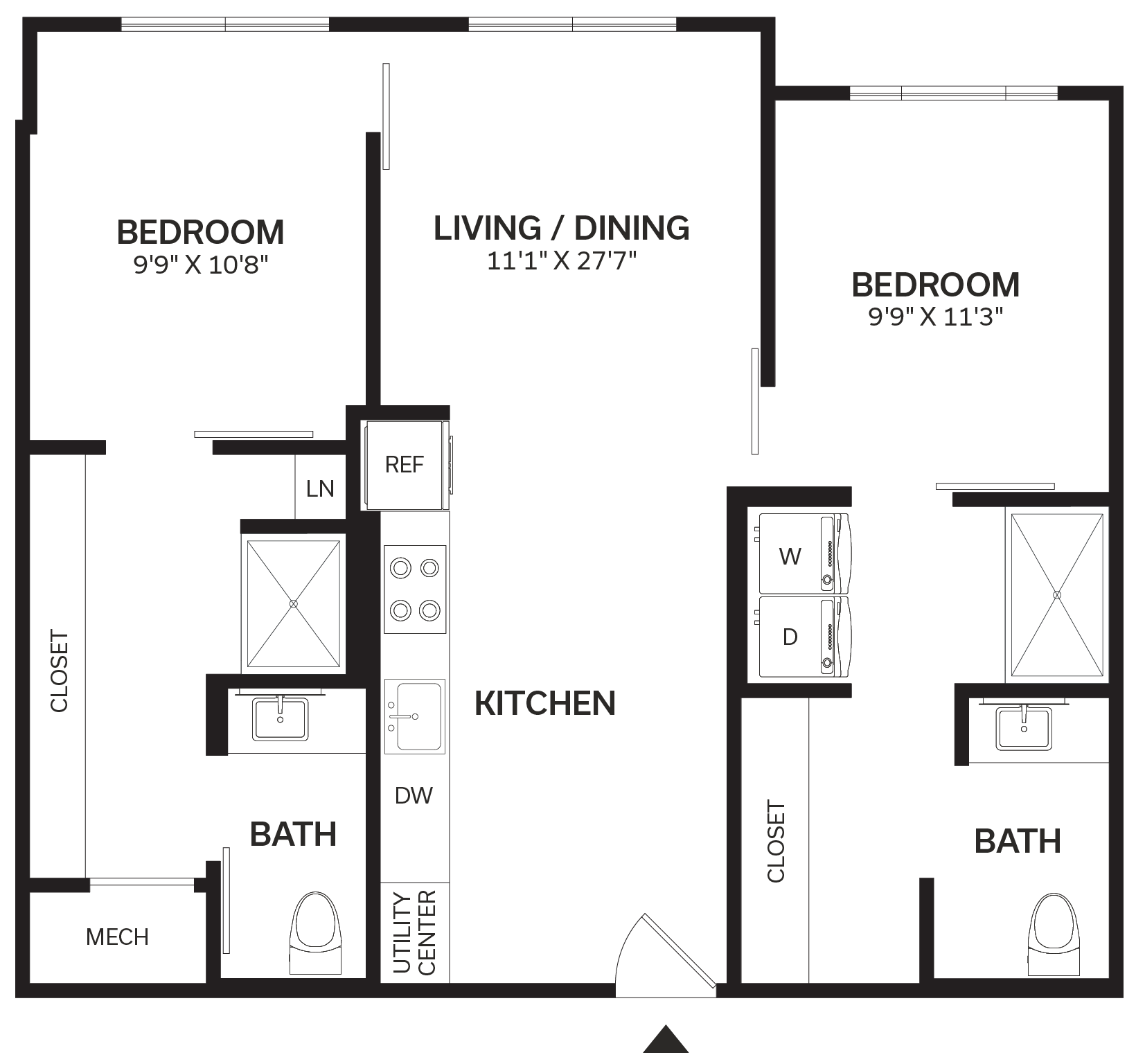 Floor Plan Image of Apartment Apt 518