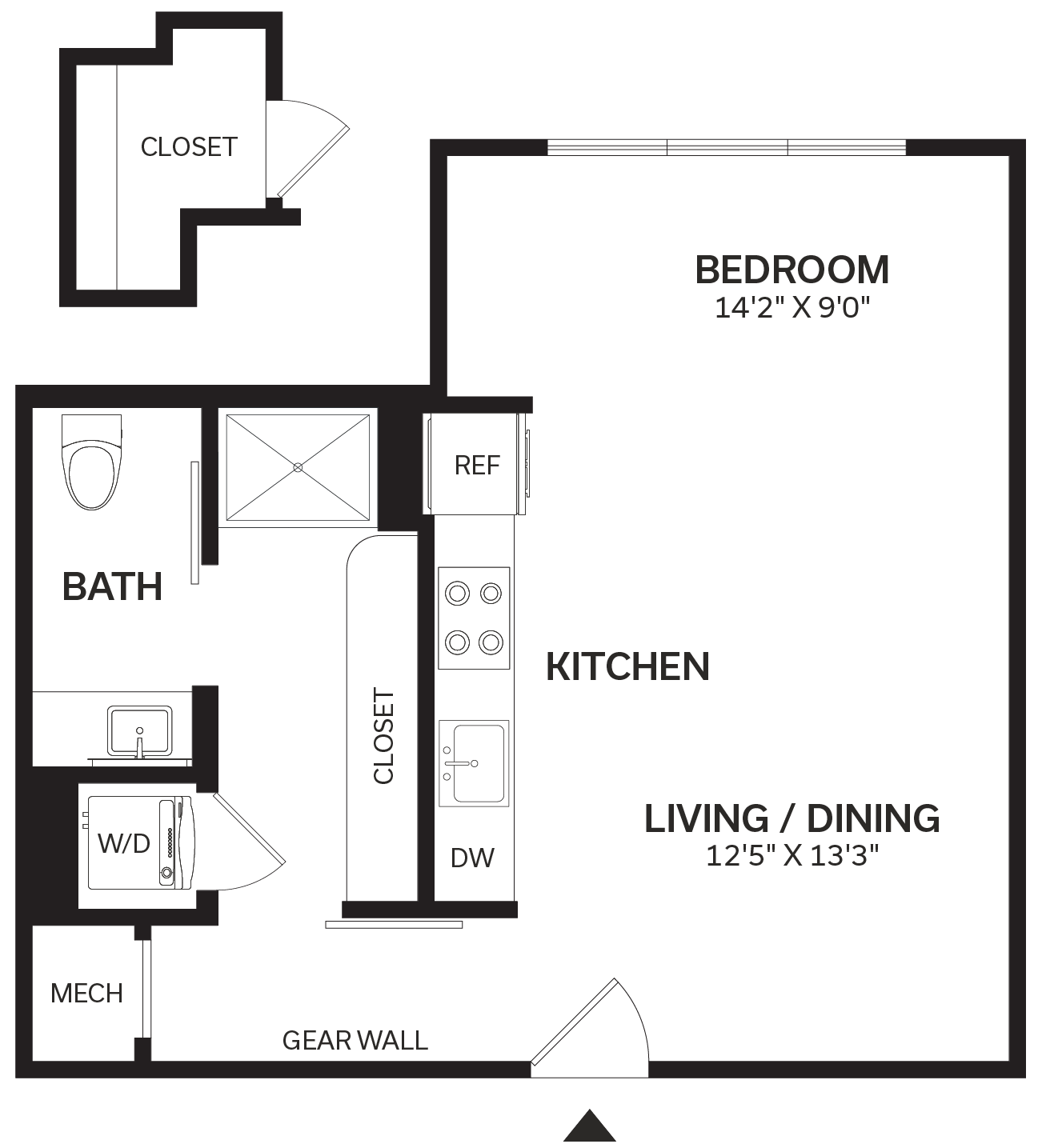 Floor Plan Image of Apartment Apt 209