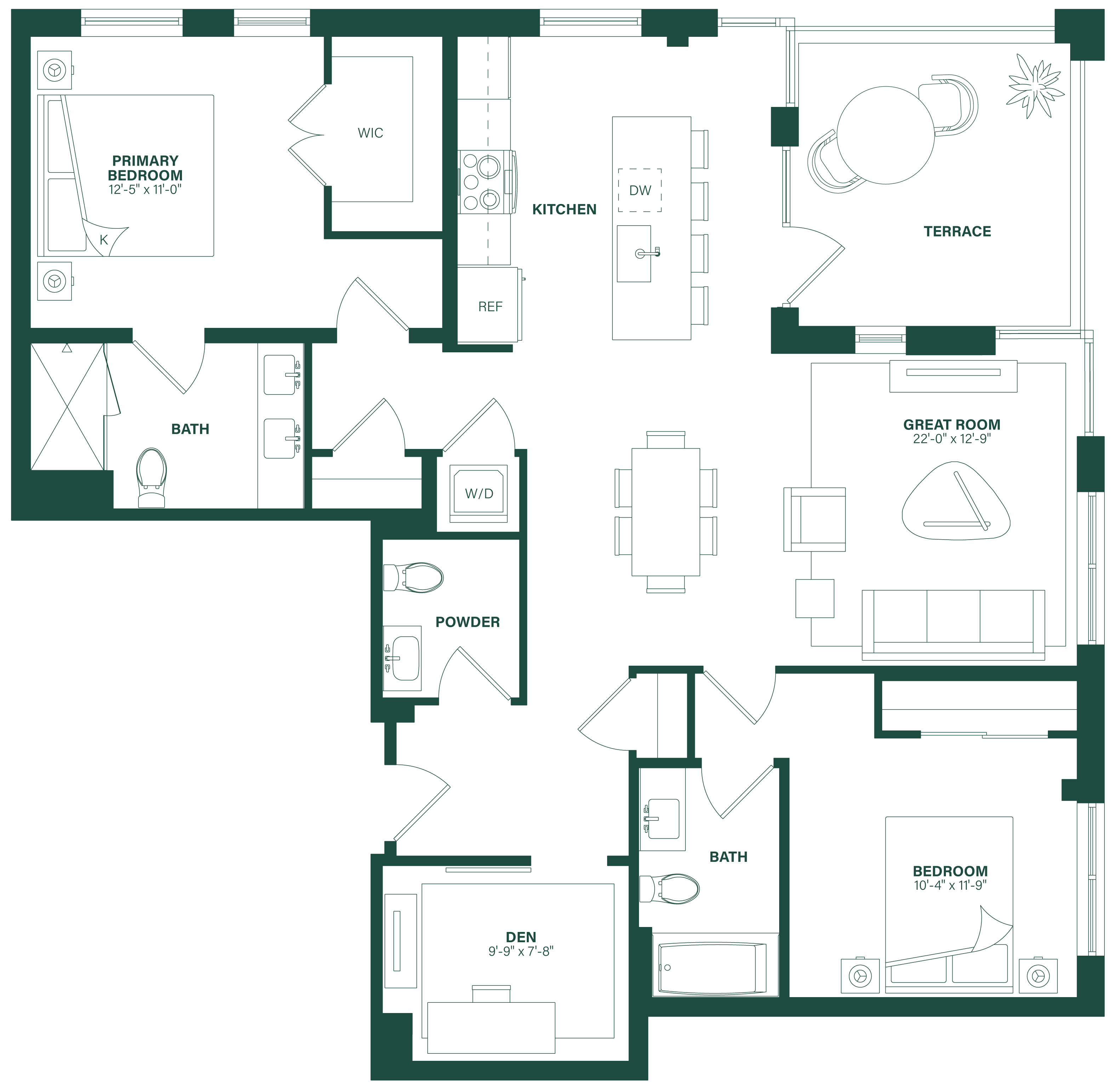 Floor Plan Image of Apartment Apt 717