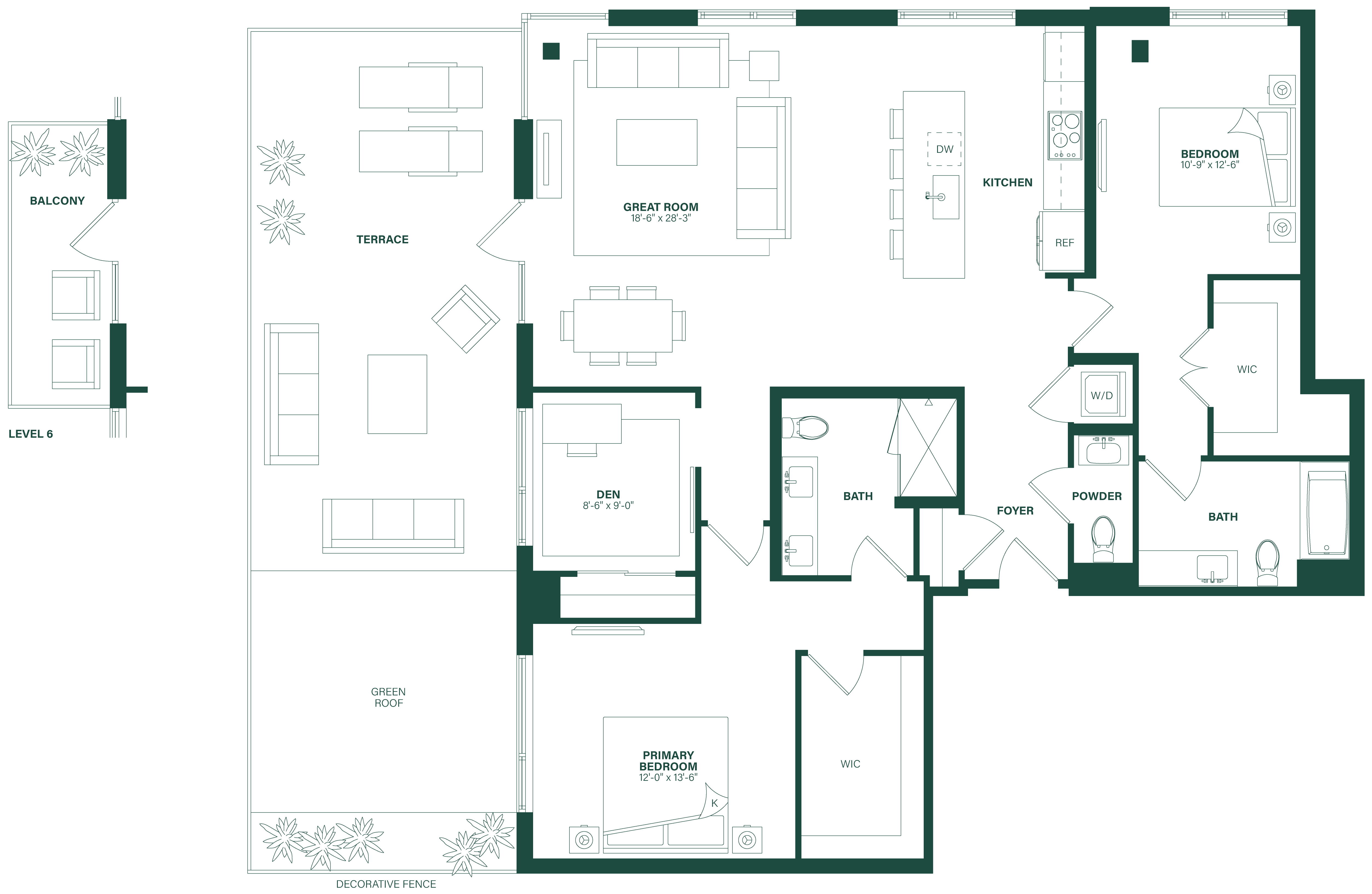 Floor Plan Image of Apartment Apt 614