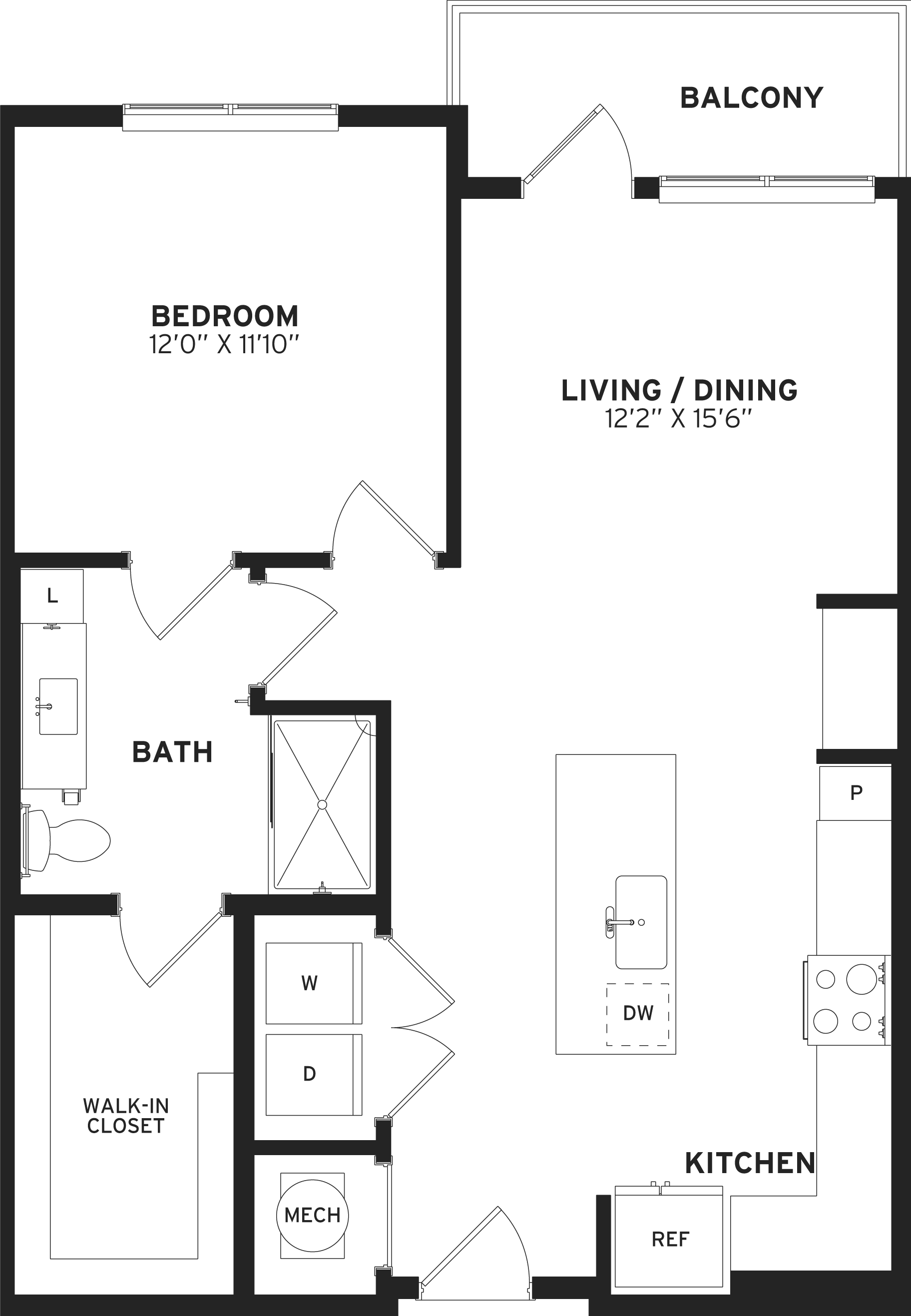 Floor Plan Image of Apartment Apt 1-317