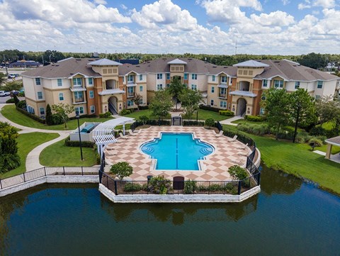 Overall View of Pool and Lake