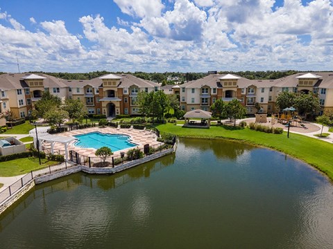 Overall View of Lake and Pool