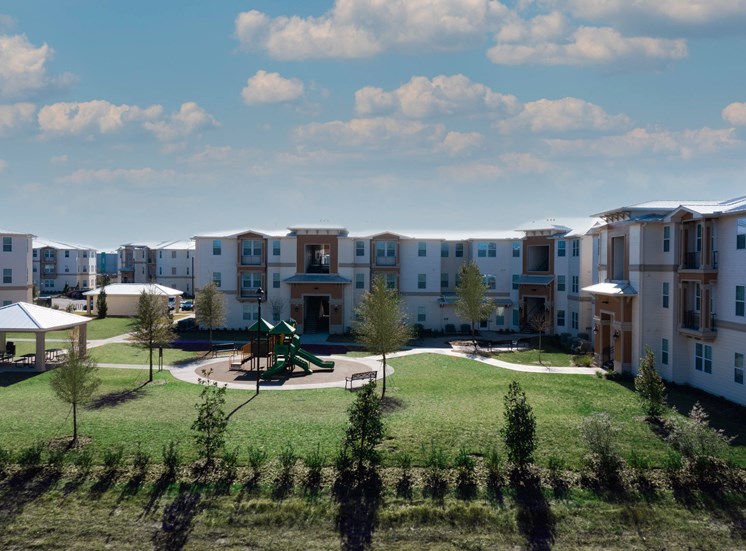 3 Story Exterior Courtyard View