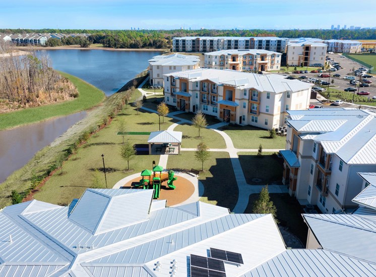 3 Story Exterior Courtyard View