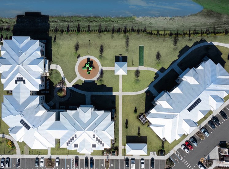 Aerial View of Courtyard