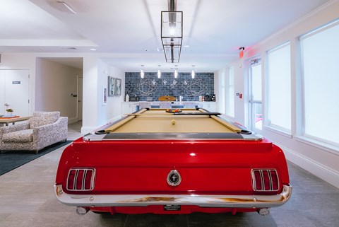 Senior Clubhouse w/1965 Ford Mustang Pool table