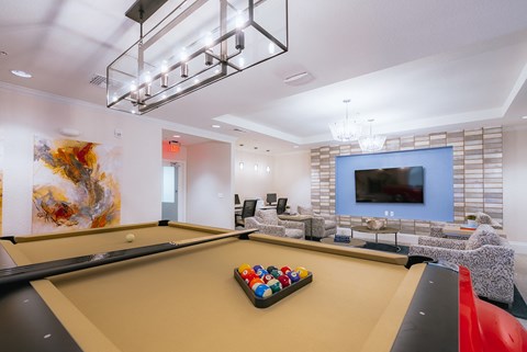 Senior Clubhouse w/1965 Ford Mustang Pool table