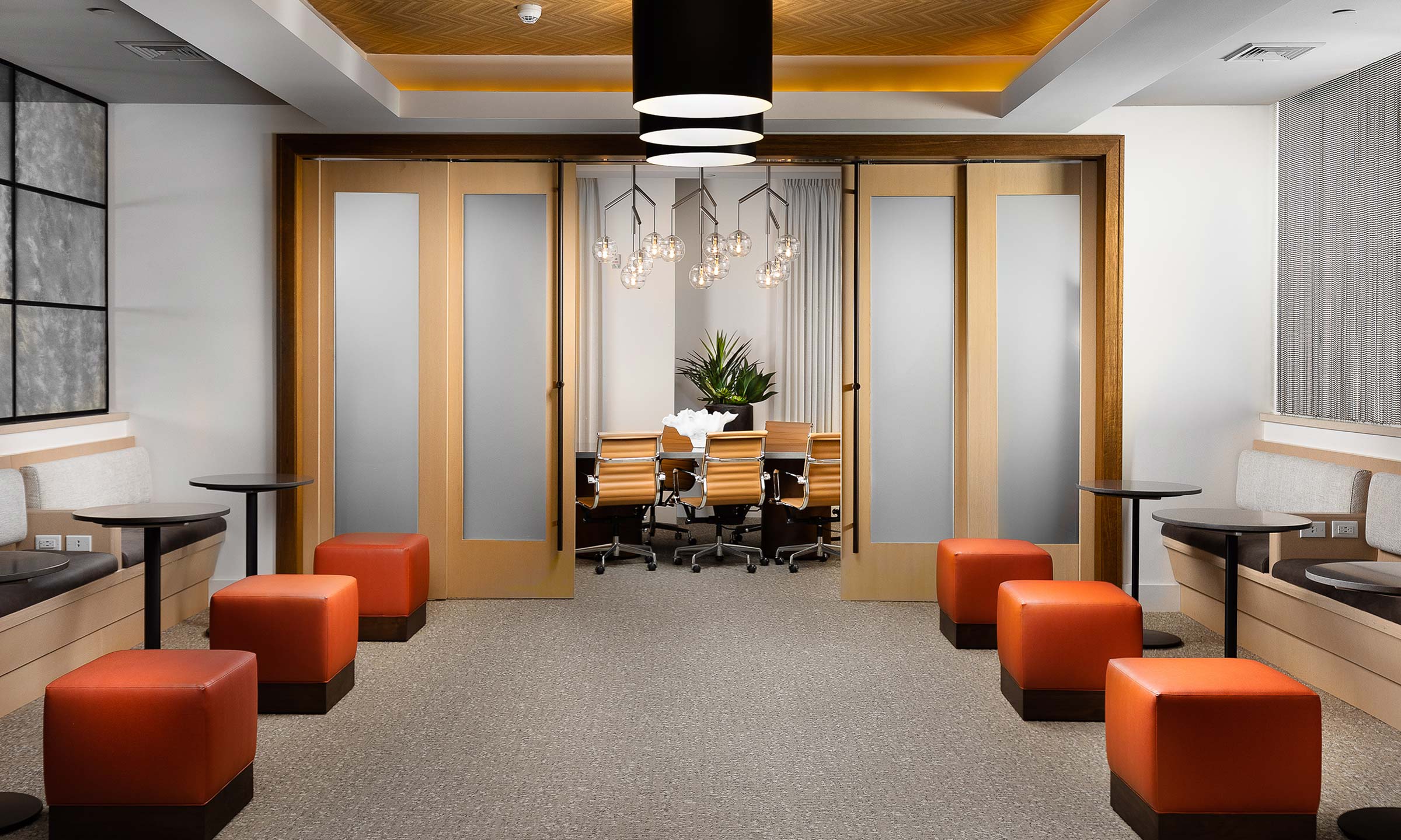 Spacious and modern lobby space at Siena Tuscan Village