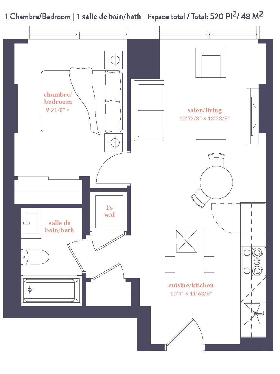 LLV Saint Pierre 1 Bed 1 Bath 520sf.png