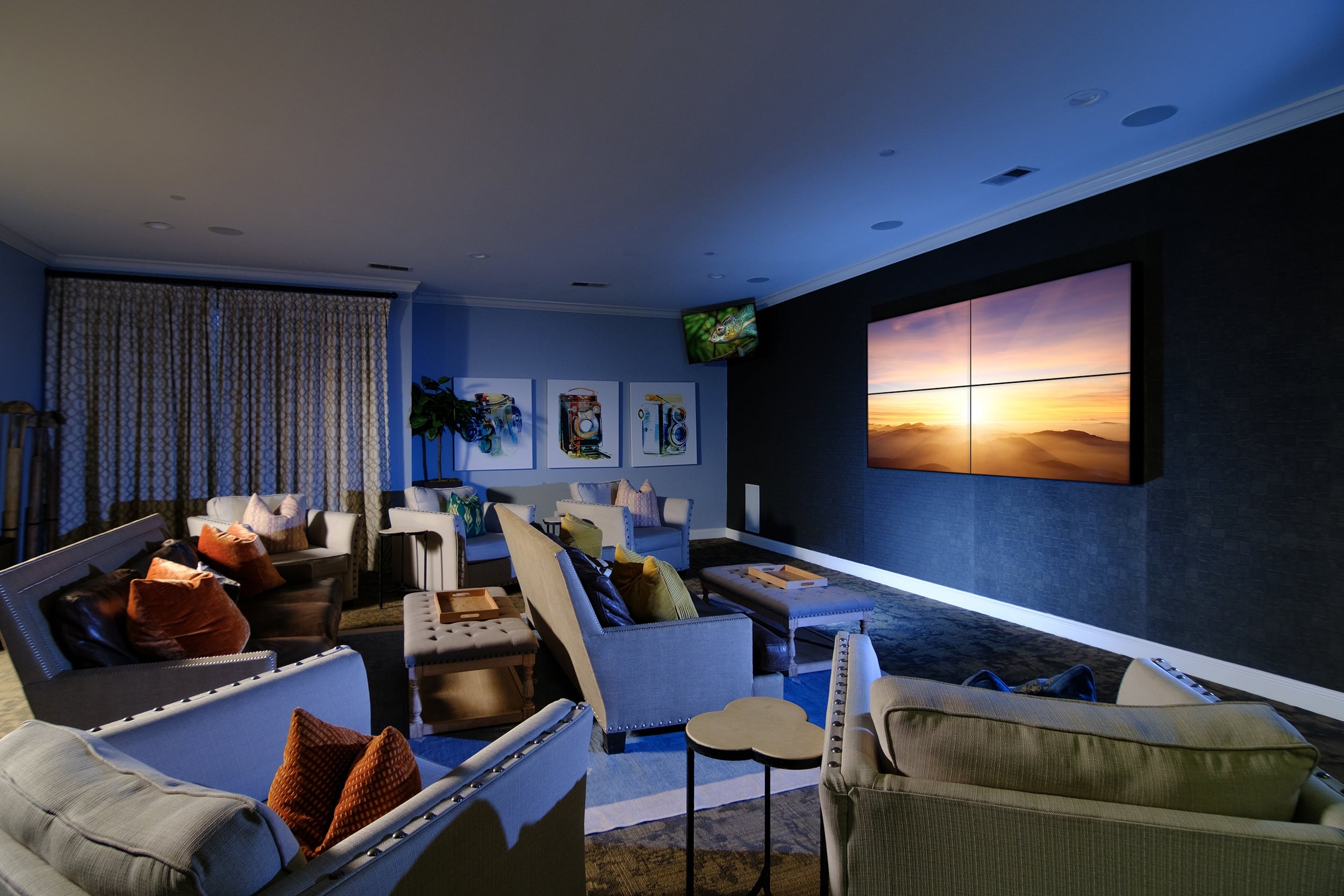 apartment theater area