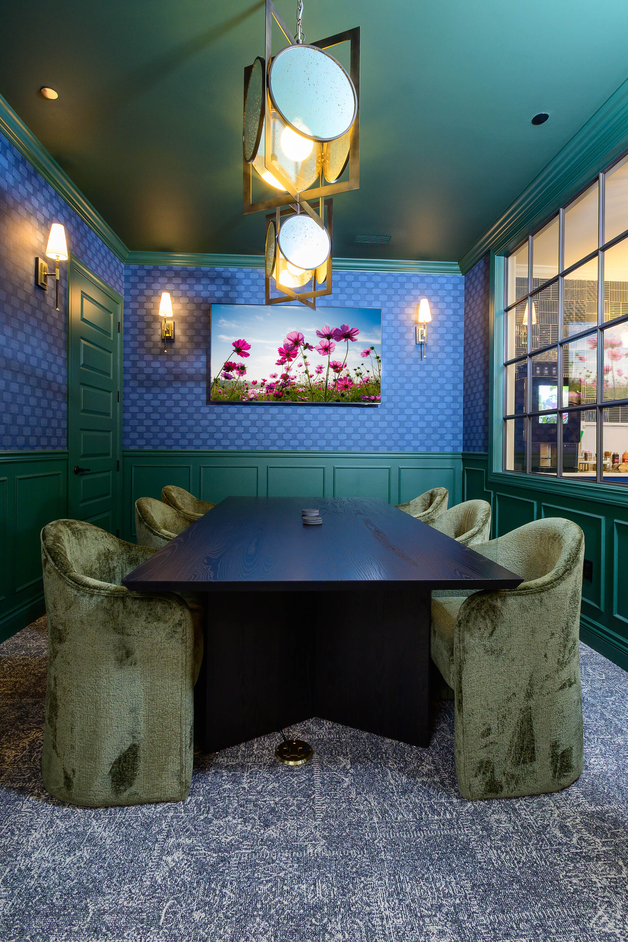 apartment theater area