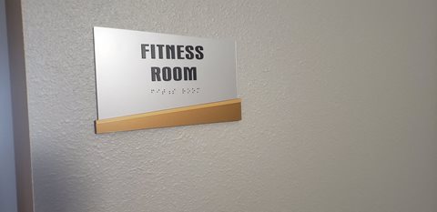 Fitness Room sign