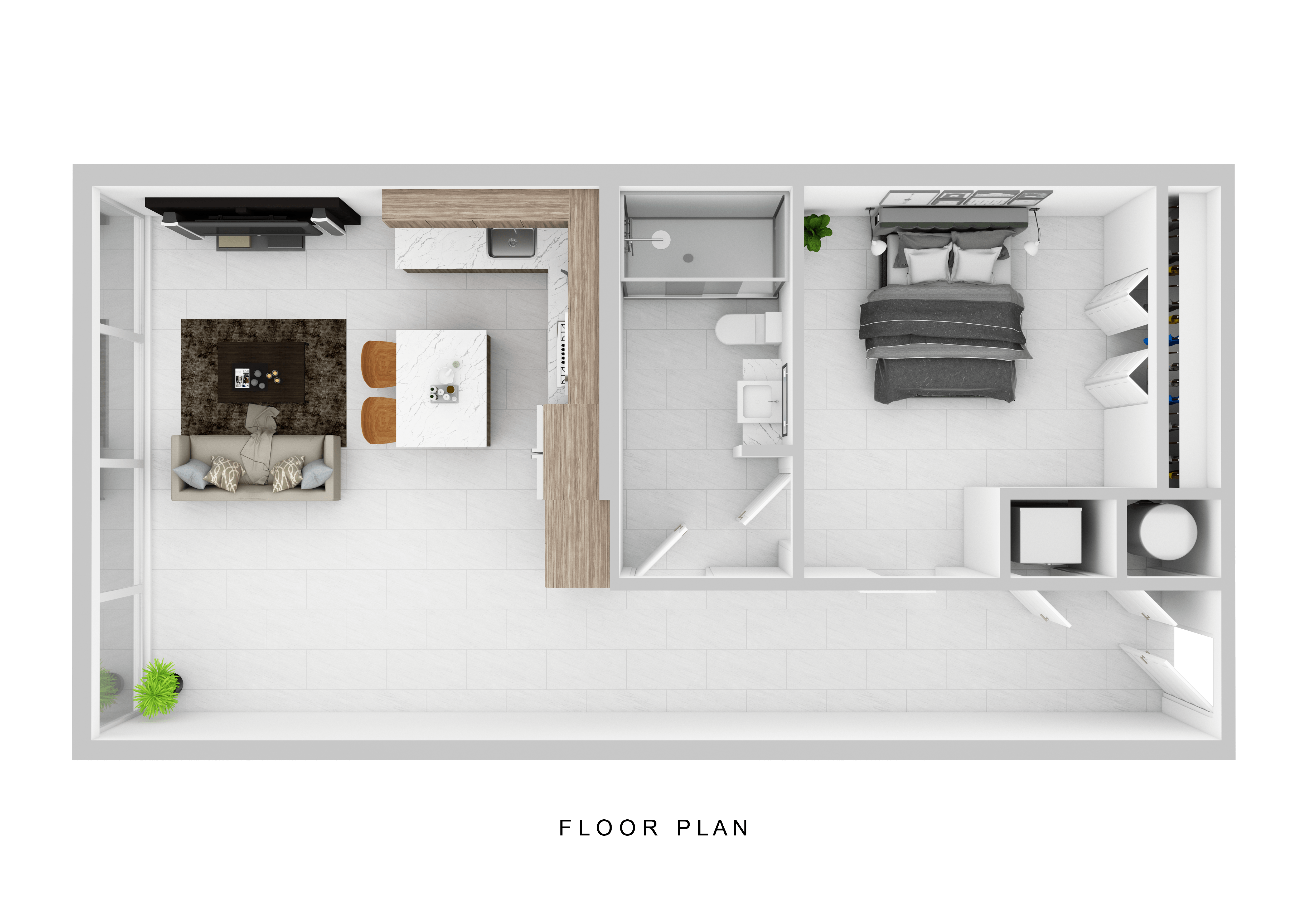 Floor plan layout diagram for A1B