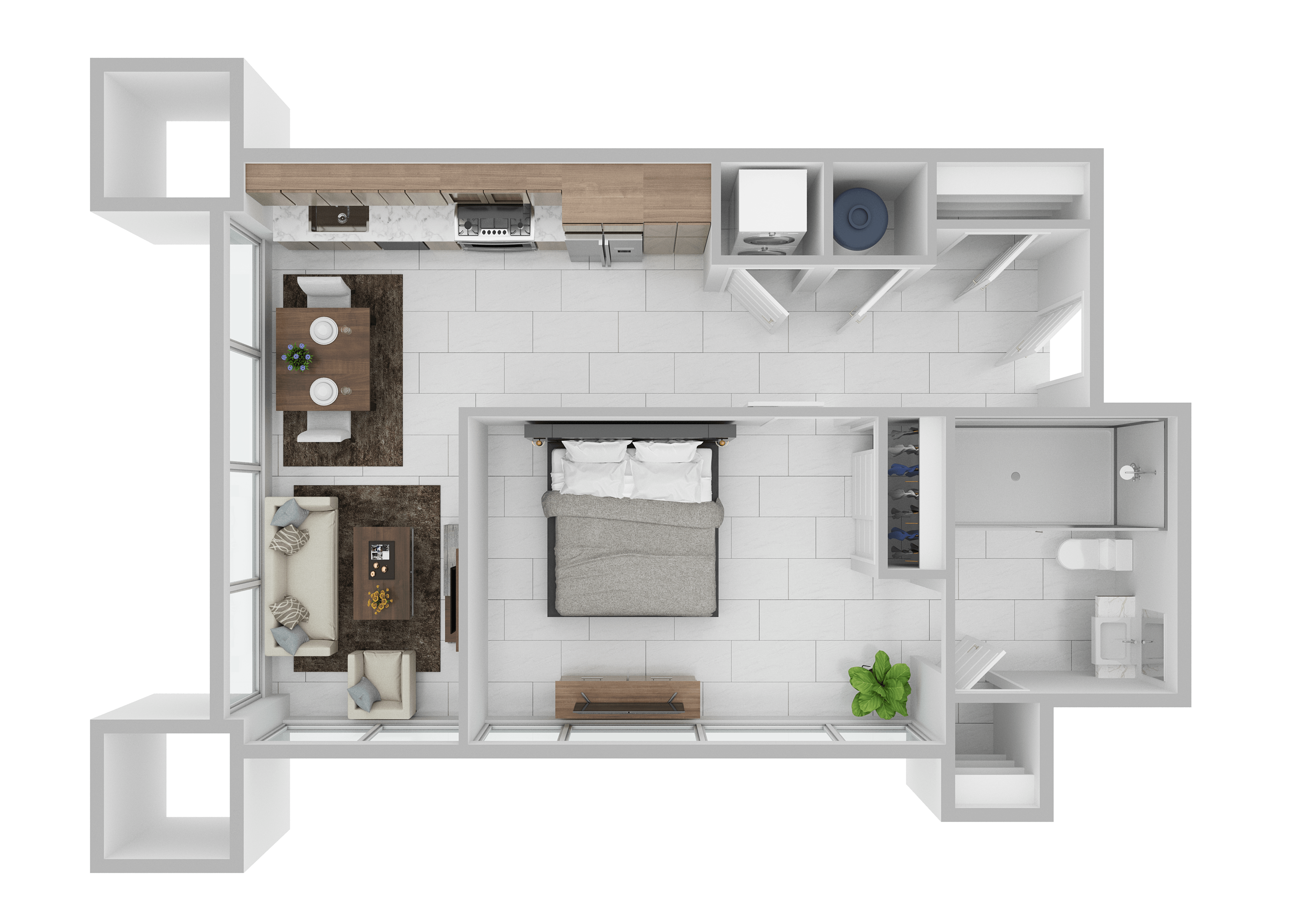 Floor plan layout diagram for A3D