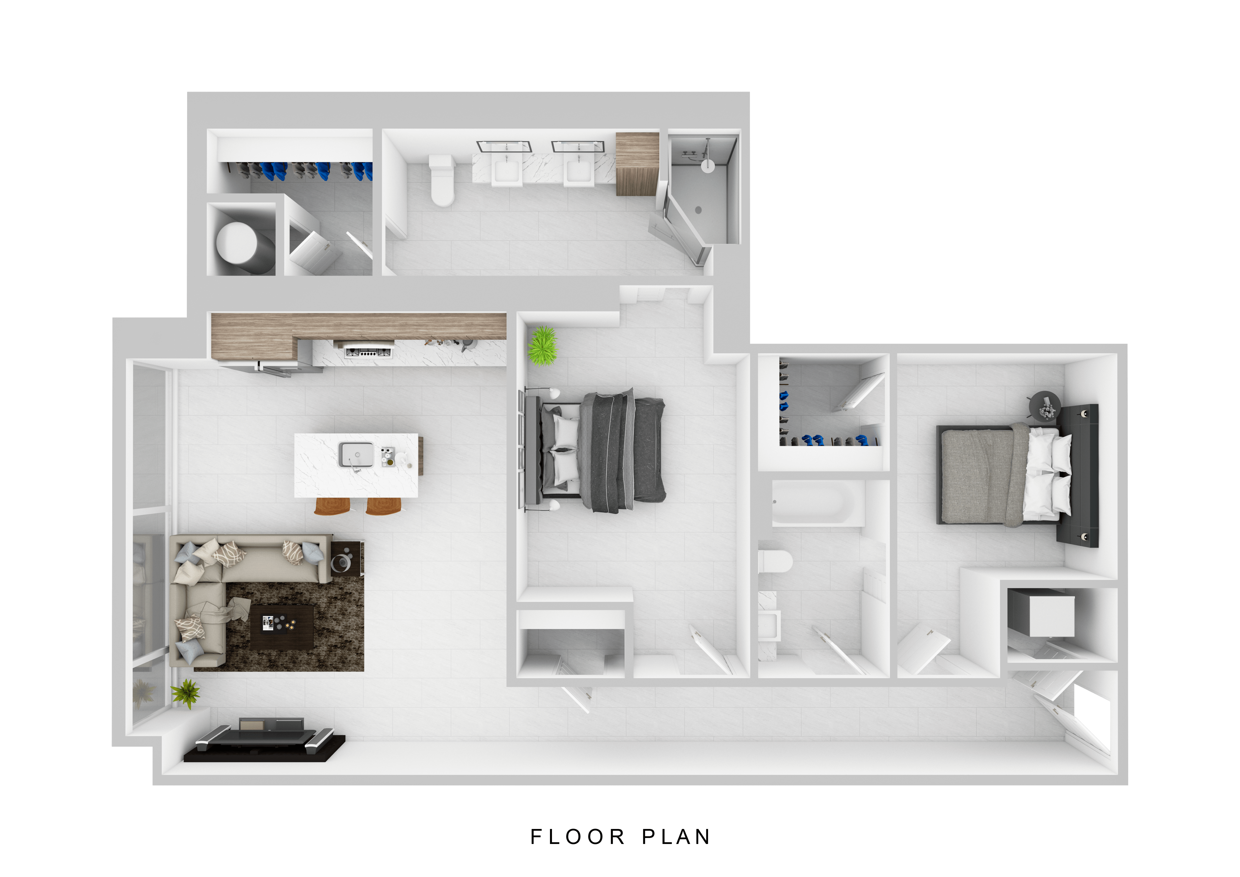 Floor plan layout diagram for B1