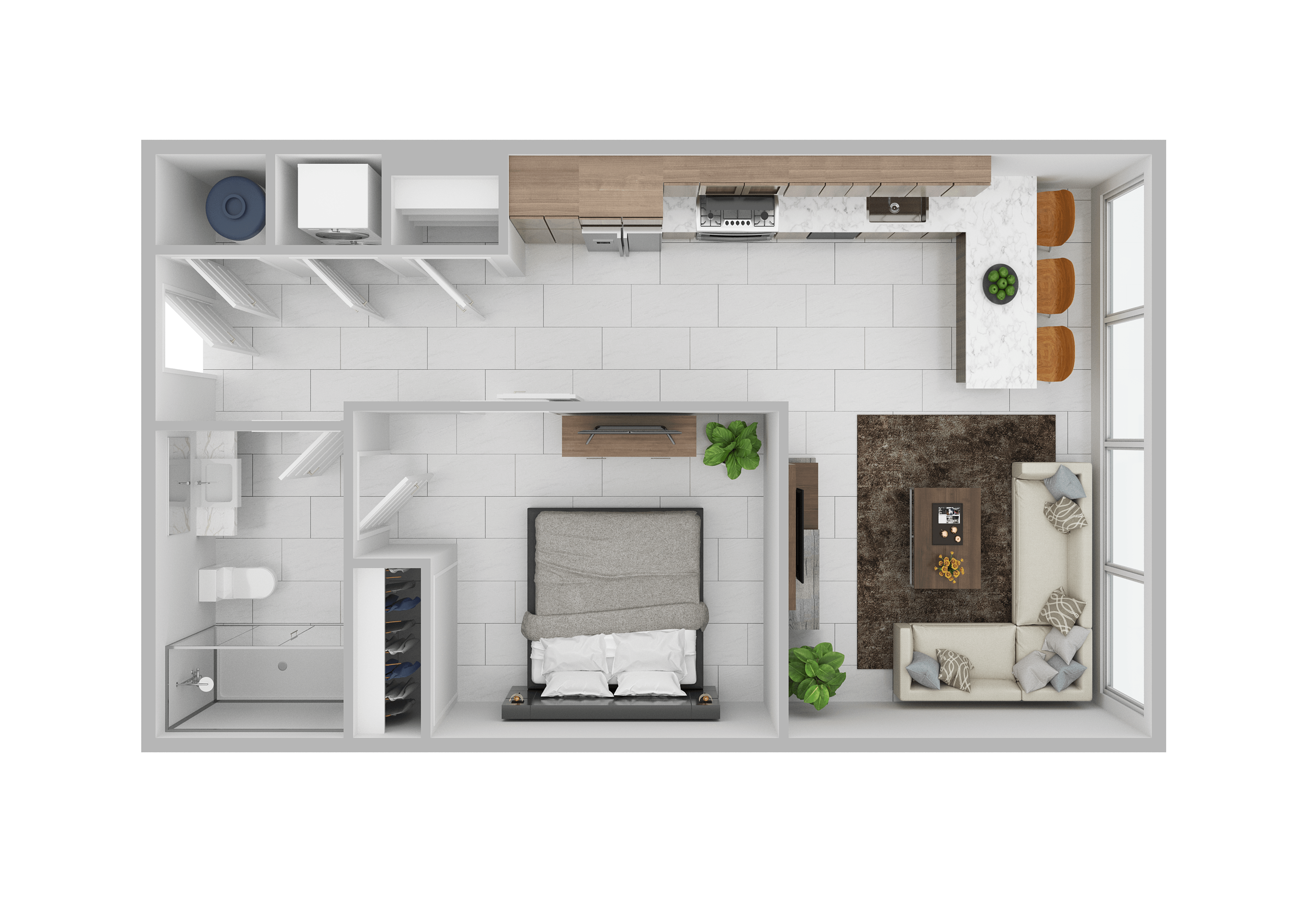 Floor plan layout diagram for A2