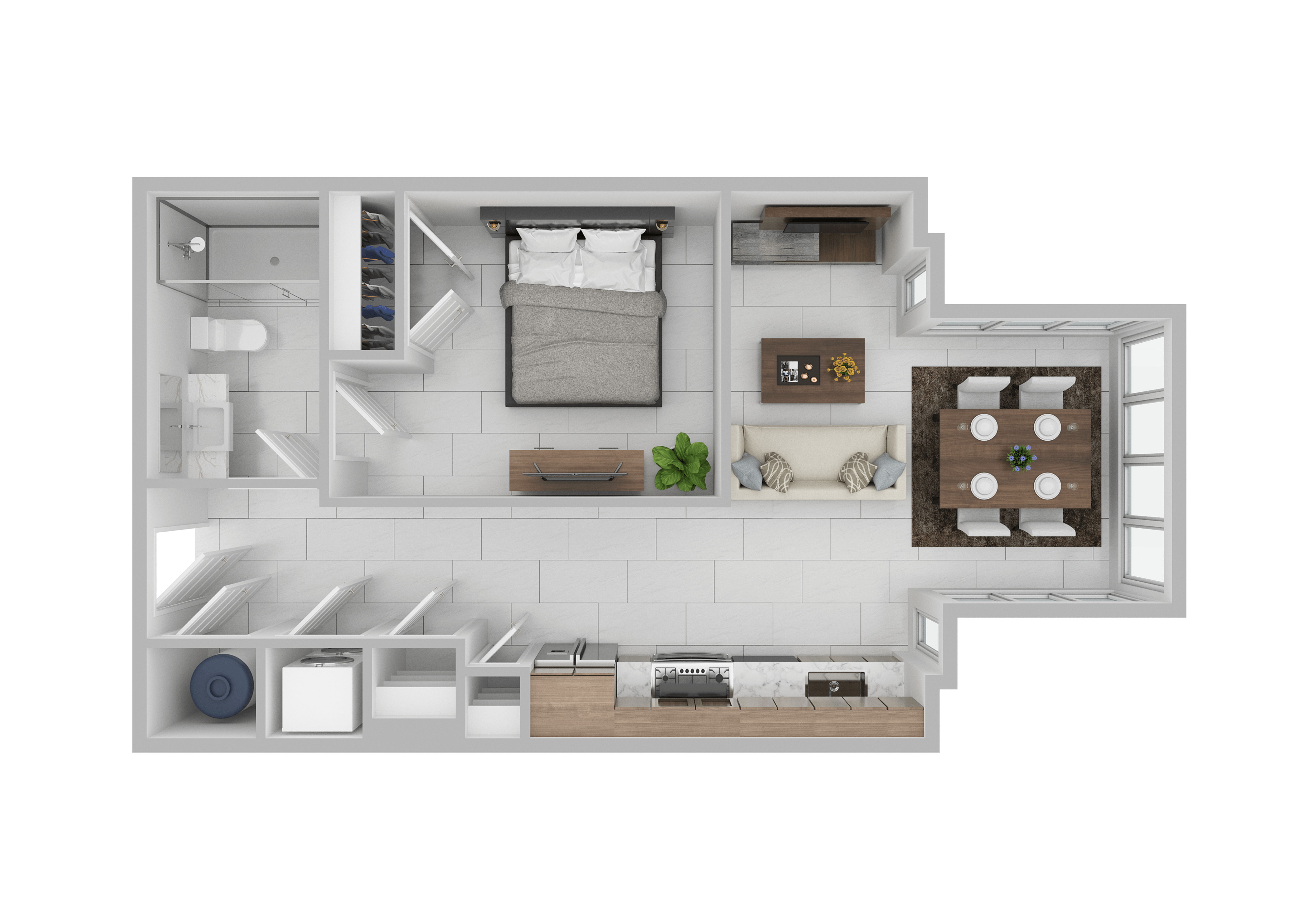Floor plan layout diagram for A2C