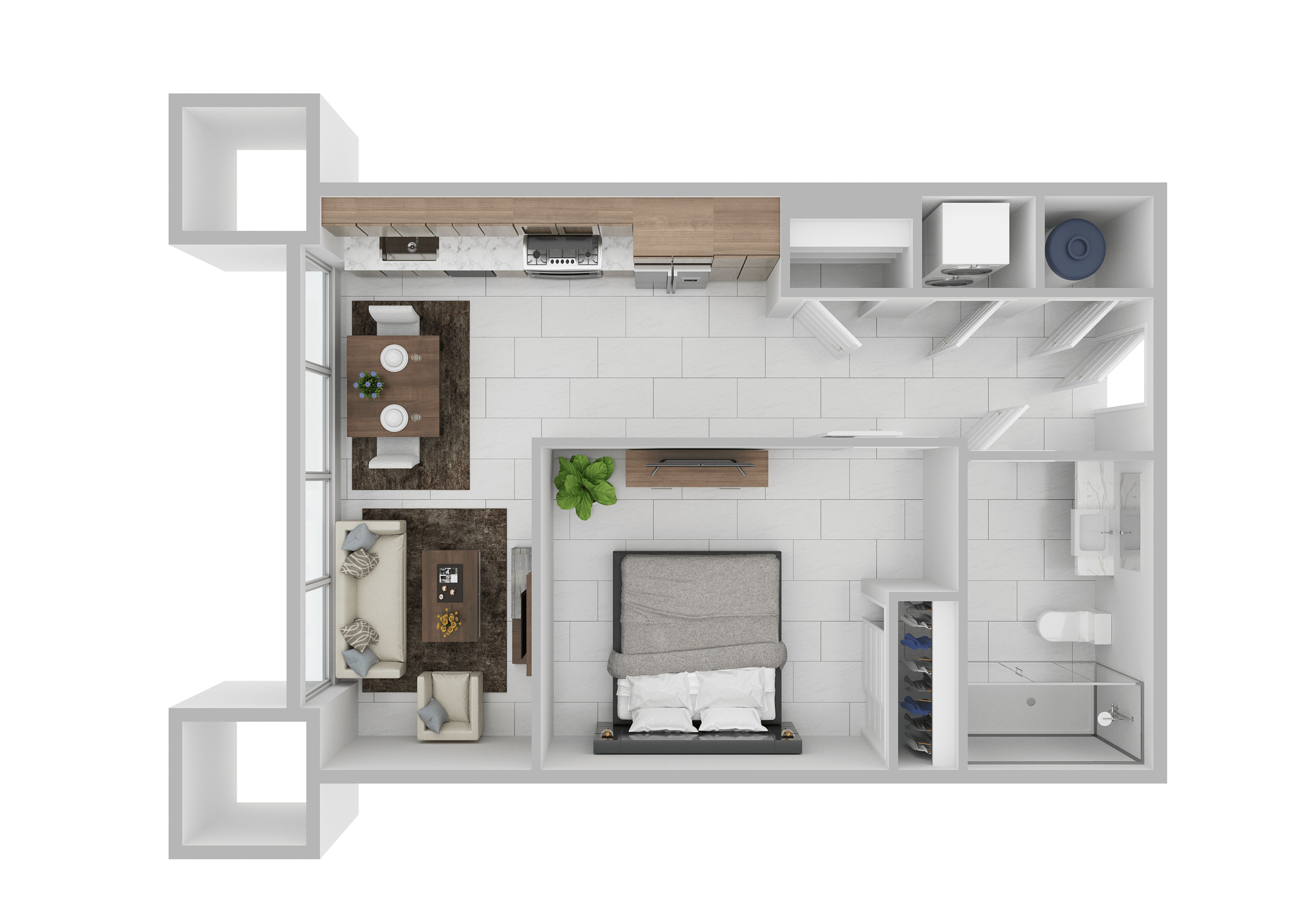 Floor plan layout diagram for A2D